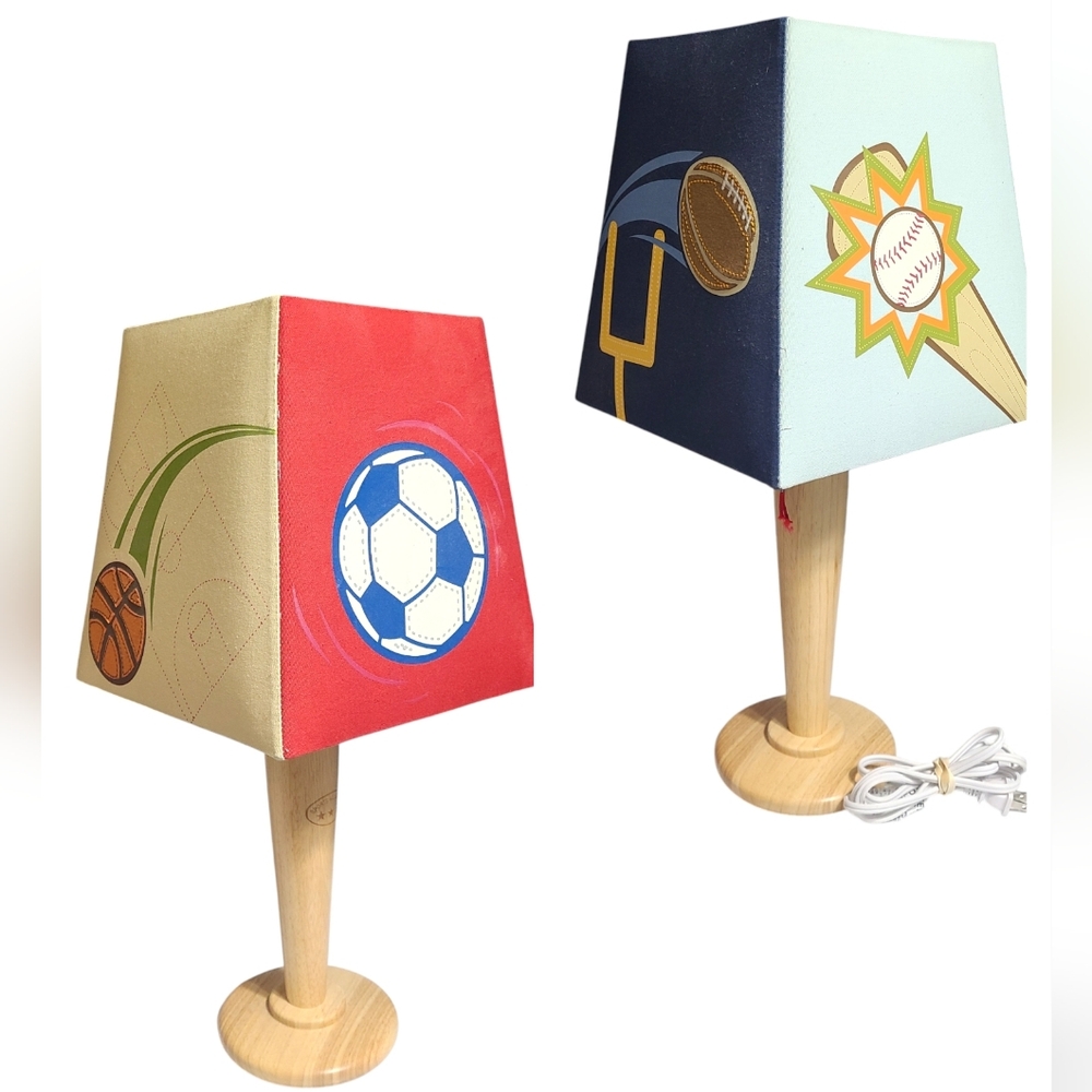 SPORTS‎ ALL STARS Circo table lamp BASEBALL FOOTBALL BASKETBALL SOCCER SHADE
